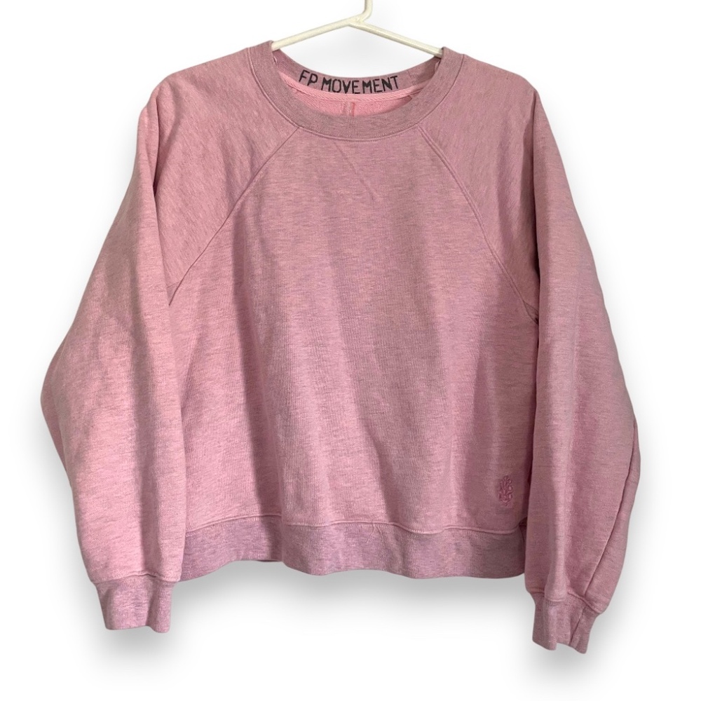 Free People Movement “For The Win” Pullover — Pink (Size Small)